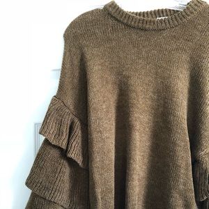 Sweaters - Brown bell sleeve sweater Sweaters - Brown bell sleeve sweater